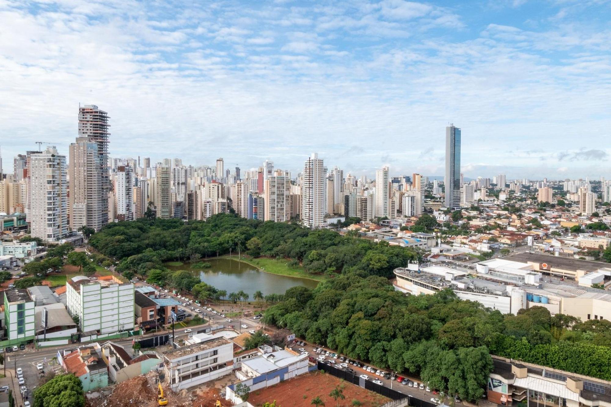 Flat No Ed Walk Bueno - Setor Bueno - Ao Lado Do Goiania Shopping - Wb2405- Andar Alto Lejlighed Eksteriør billede